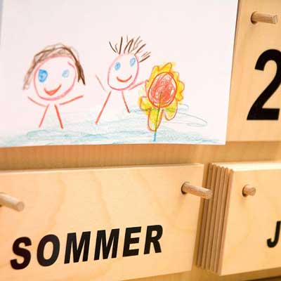 Steckkalender aus Holz