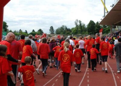 Vorbereitung zum Sponsorenlauf