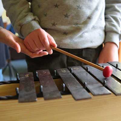 Xylophonspiel in der Musiktherapie