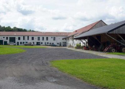 Blick auf ein Wohnhaus