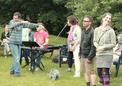 Gesamgsgzppe auf Sommerfest