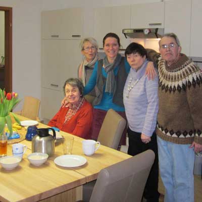 Wohngruppe in Küche